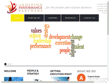 Tablet Screenshot of andersonperformancepartners.com